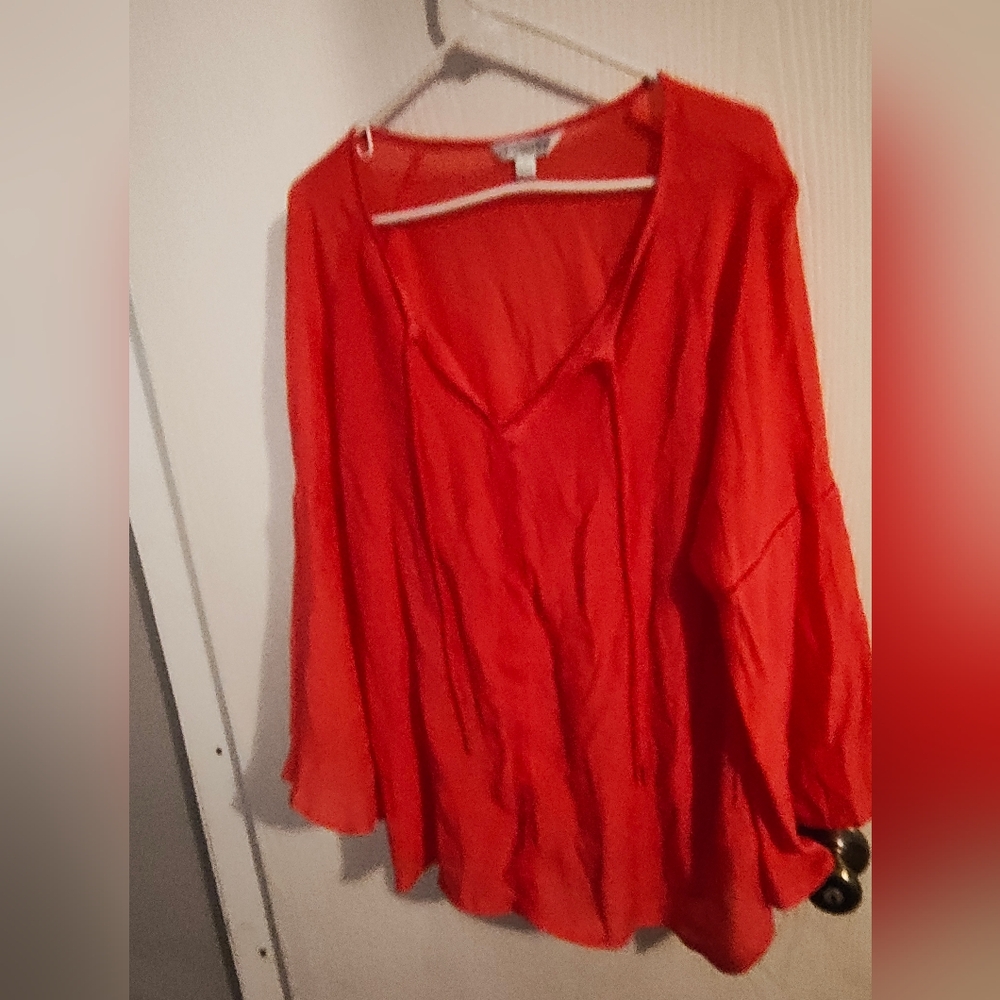 Women's Orange Blouse
